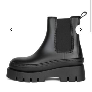 Jeffrey Campbell Rain-Storm Chelsea Boot Matte Black lightly worn